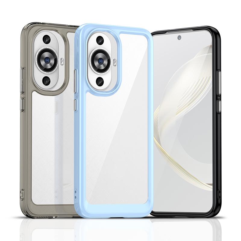 For Huawei Nova 12S Clear Case Nova 12S Cover Coque Fundas Hard Translucent Soft Frame Phone Bumper For Huawei Nova 12S