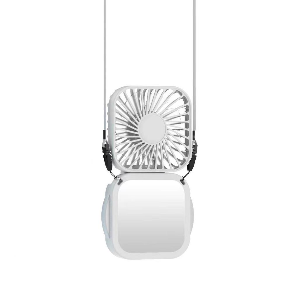 USB Rechargeable Mini Neck Hanging Foldable Fan: Portable, Handheld, Desktop, for Office & Outdoor Use