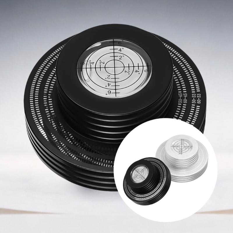 AntiSlip 50/60Hz Record Stabilizer Record Weight With Integrated Bubble Level For Improved Music Performances Quality