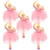 5pcs Music Box Ballet Dancer Decor Figurine Ornament Princess Music Box Princess Dance Accessories Decoration