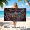 Music Guitar Theme Beach Towel Personalized Custom Name & Text Soft Quick Dry Beach Towel for Swimming Travel