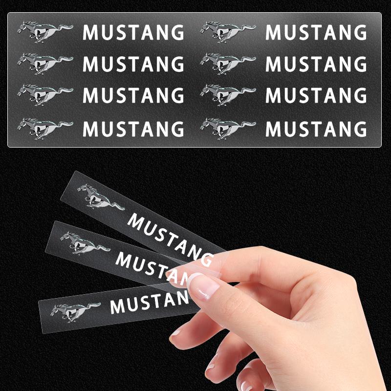 Car Interior Random Stickers Car Goods Car steering wheel Decals For Ford Mondeo Fiesta ecosport Mustang Focus 2 3 4 Kuga Fusion CVZ1
