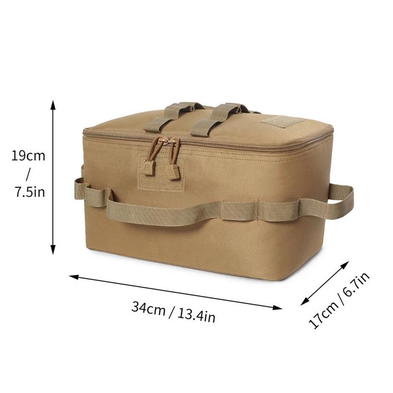 Camping-Aufbewahrungstasche Topf-Tragetasche Wasserabweisend Faltbar Outdoor Camping Aufbewahrung Kocher Kanister Topf Kochgeschirr Besteck Organizer
