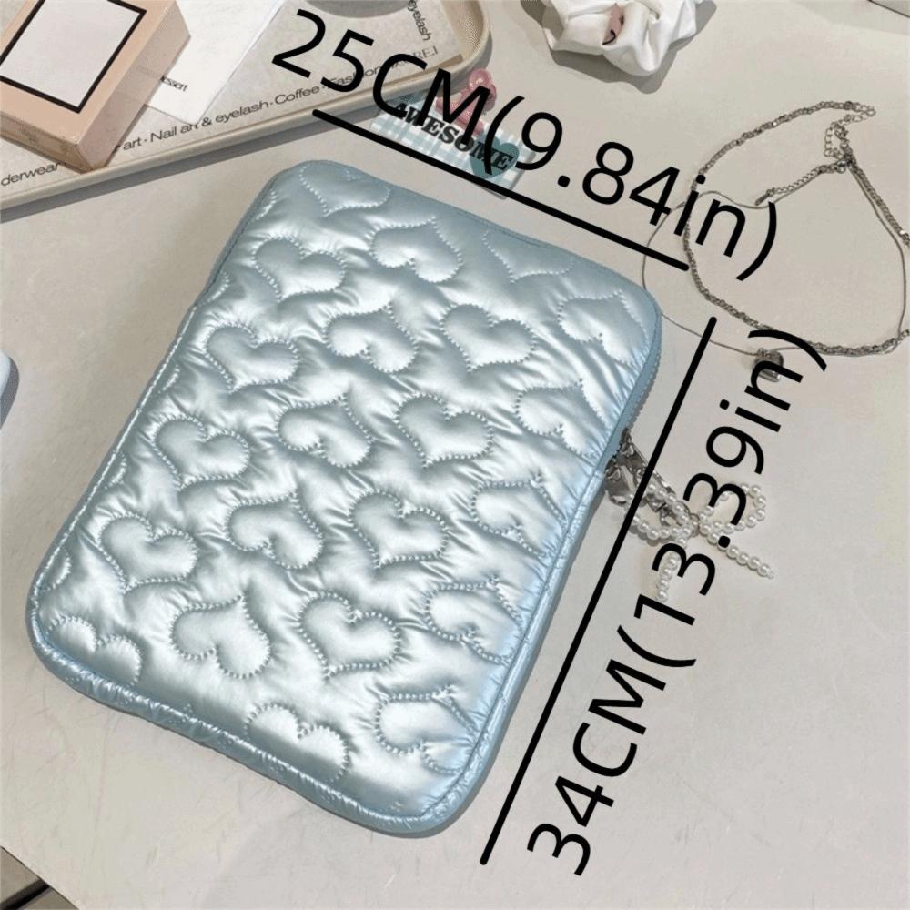 Puffy Design Pearl Tablet Storage Bag Large Capacity Laptop Sleeve Computer Bag  for School