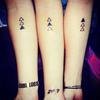 2Pcs/Set Geometric Temporary Tattoos Body Arm Leg Waterproof Flash Tattoo Stickers