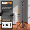 Carbon Steel Phone Stand with Fill Light for Live Streaming and Exam Prep