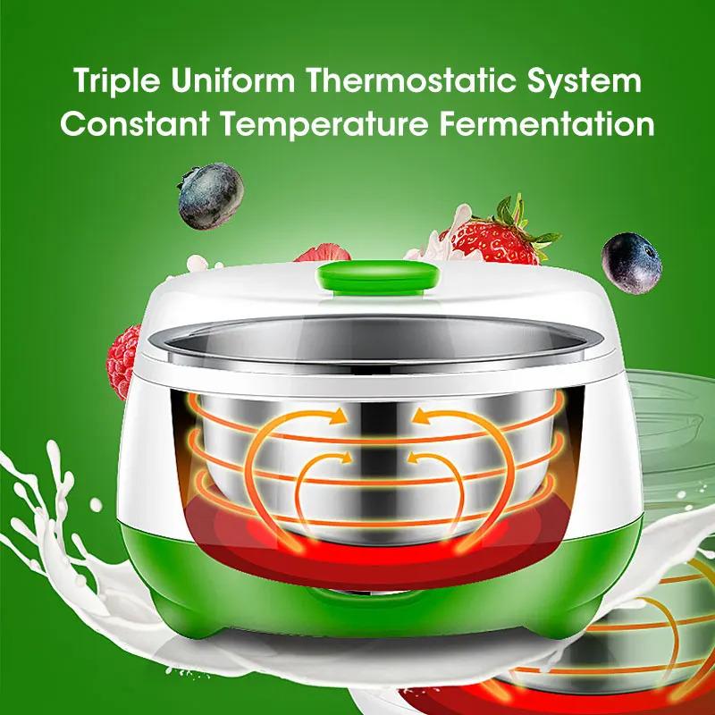 Electric Mini Yogurt Maker 1L Automatic Multifunctional 220V Household Rice Wine Maker DIY Yogurt And Natto Fermenting Machine