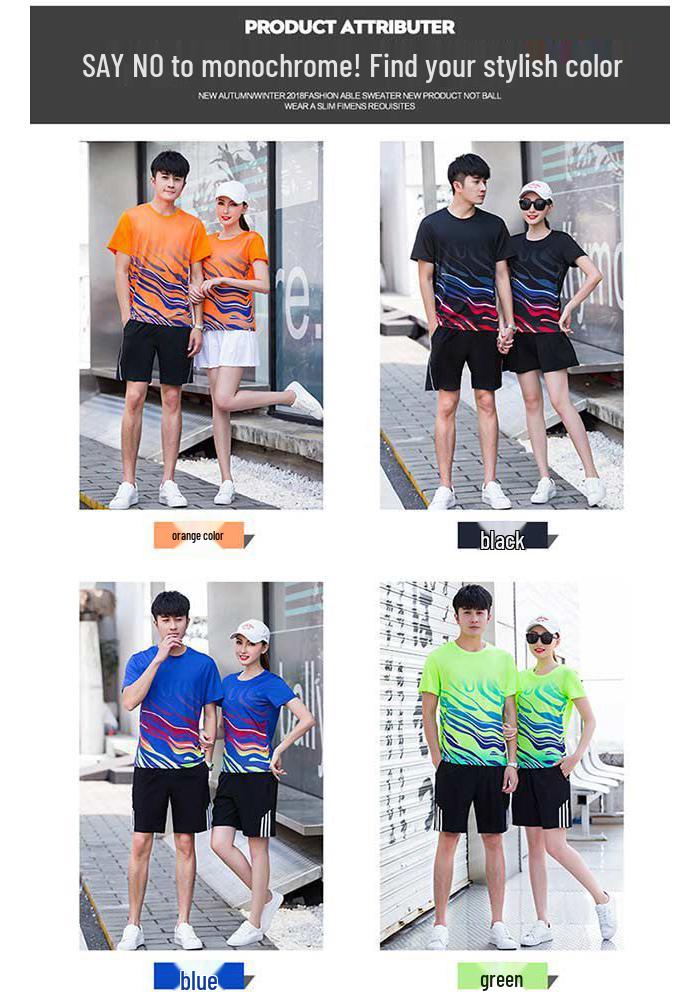 Casual 2020 Summer Couples Sportswear Set: Short Sleeve T-shirt & Shorts, Unisex, Custom Print, Perfect for Hiking, Outdoor, Group Classes