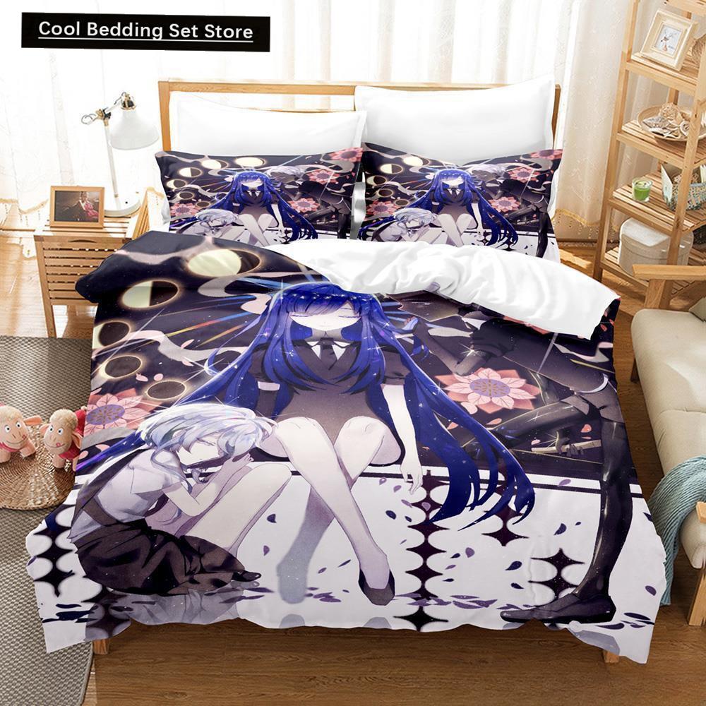 3D Print Anime Houseki no Kuni 2/3pcs Bedding Set Single Twin Full Queen King Size Bed Set Adult Kid Bedroom Duvet cover Sets