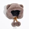 Bear Ears Hat Female Fall and Winter Sweet and Cute Lei Feng Cap Plush Ball Ball Hundred with Ear Protection Warm Cycling