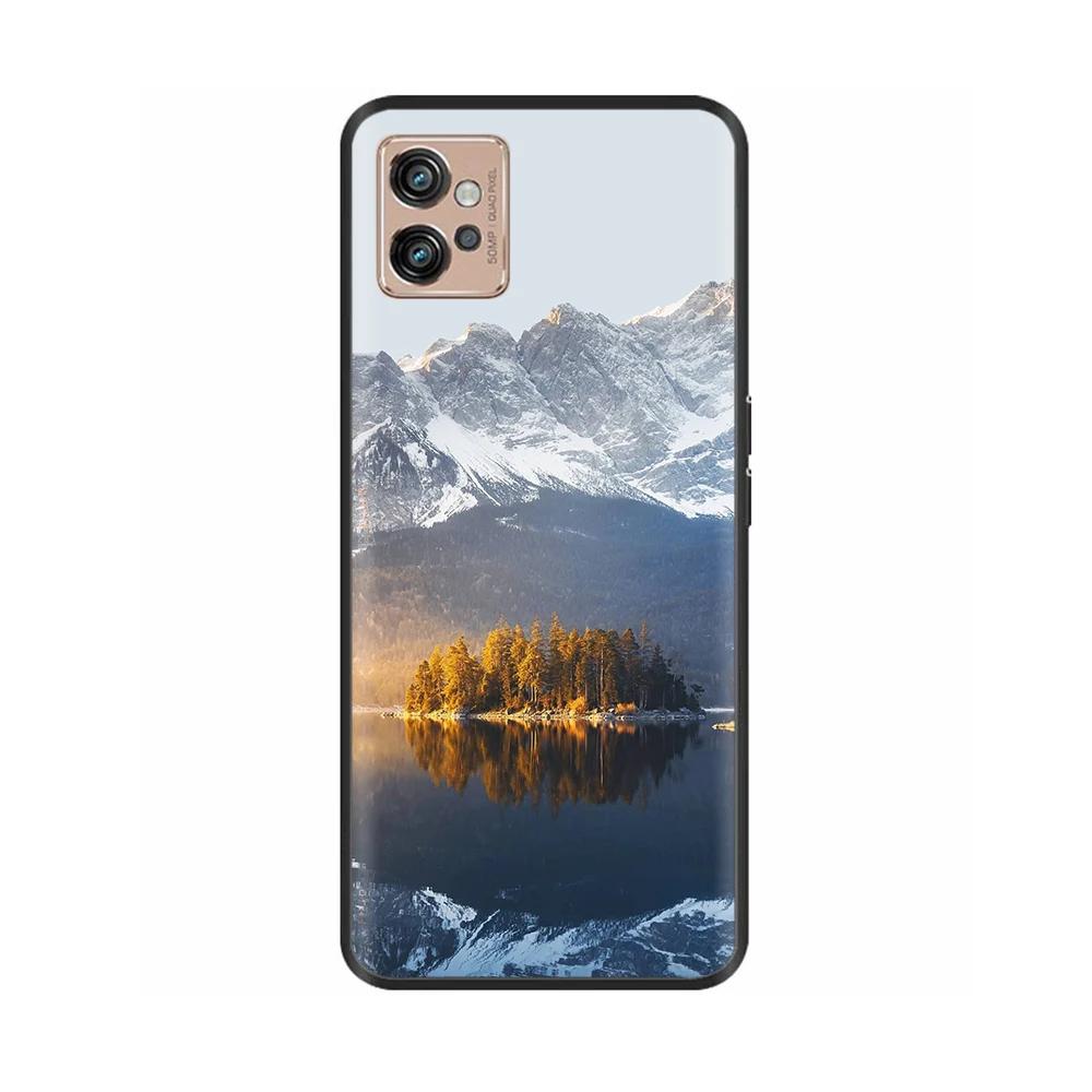 For Motorola Moto G32 Phone Case Heart-Butterfly Funda For Motorola Moto G32 MotoG32 Cover Protection Liquid Silicone Bumper