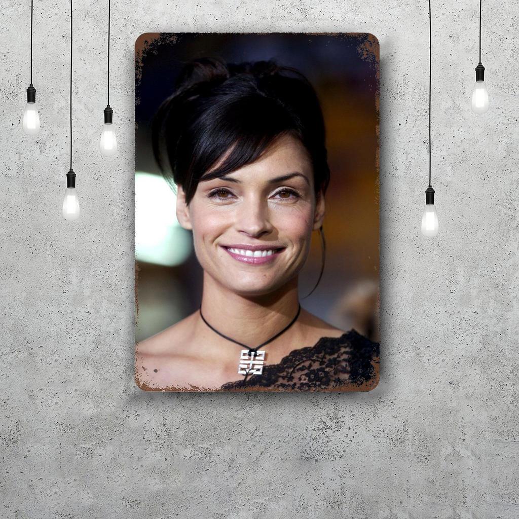 Famke Janssen Retro Vintage Tin Sign Poster Decorative Plaque Metal Plate Wall Decor