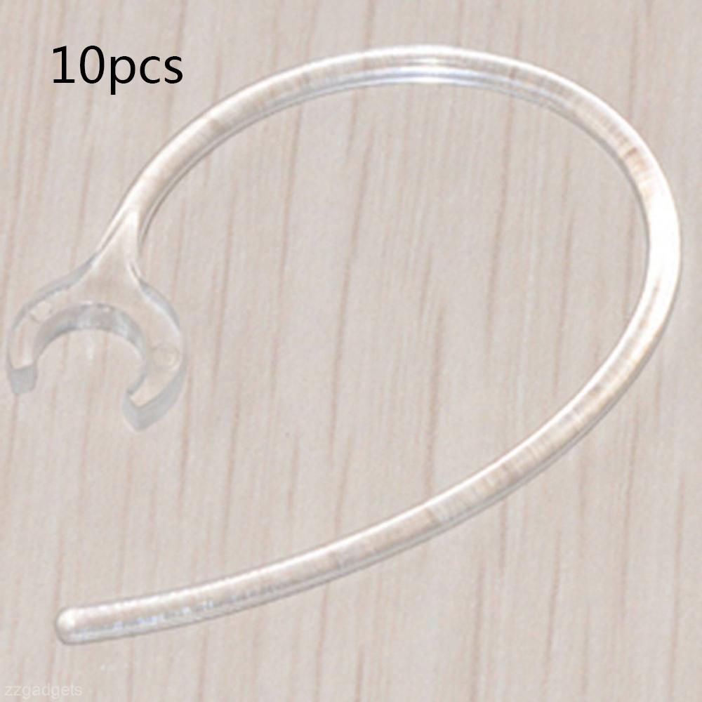 10 Stück 6mm Ohrbügel Kunststoff Schwarz Weiß Bluetooth Headset Ohrstöpsel Ersatz Ohrbügel Clip Halter Langlebiges Kopfhörer Zubehör