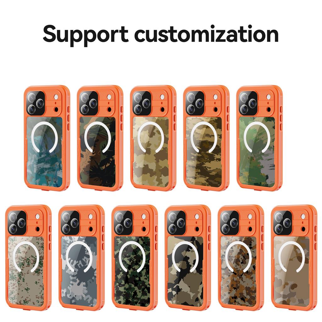 REDPEPPER For iPhone 17 Pro IP68 Waterproof Case Clear Back Phone Cover Compatible with MagSafe