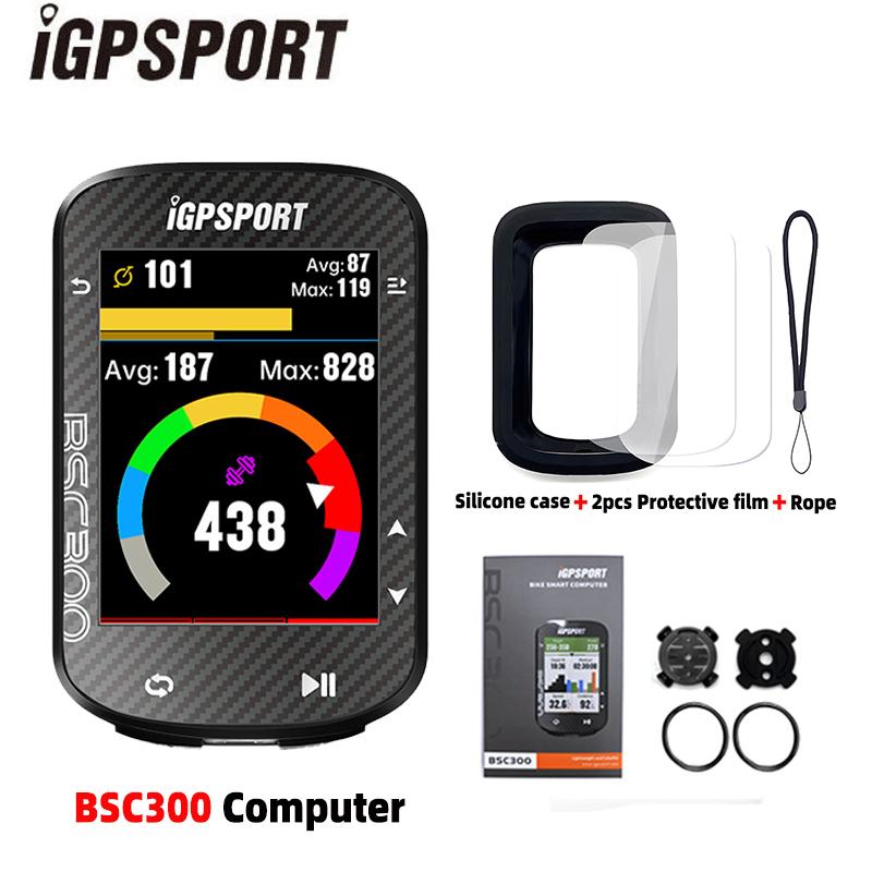

IGPSPORT BSC300 Computer Wireless Bike Odometer GPS Navigation MTB Road Speed Cadence Sensor IPX6 Waterproof Bicycle Computer BSC300