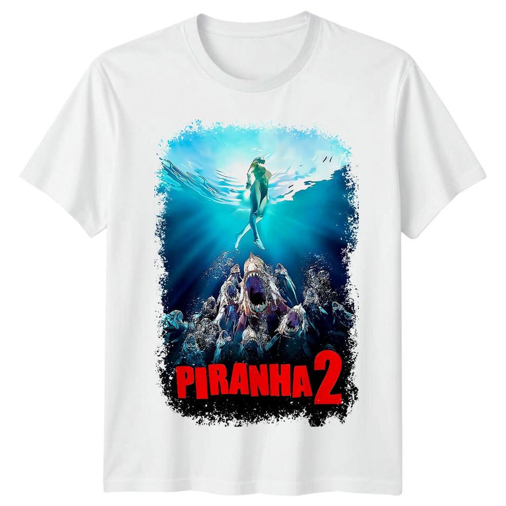 Piranha II The Spawning 1982 Movie Poster Inspired TShirt Retro 80s Tee
