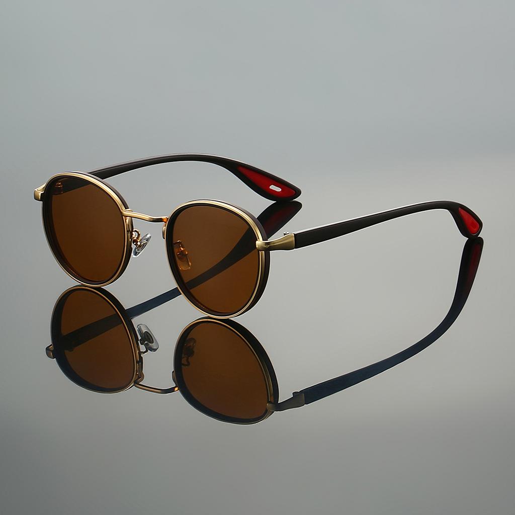 Vintage Round Sunglasses Men  New In Punk Fashion Shades Women Trendy Luxury Brand Design Casual Anti-UV Sun Glasses