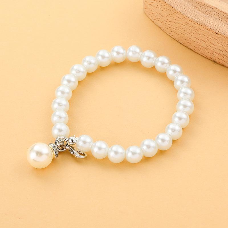 DIY Doll Pearl Lanyard Imitation Pearl Short URL Plus Diamond Ring Pendant, Handbag Keychain Mobile Phone Case Accessories