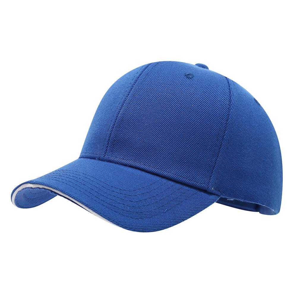 Custom Logo Solid Color Six-Panel Brushed Cotton Baseball Cap