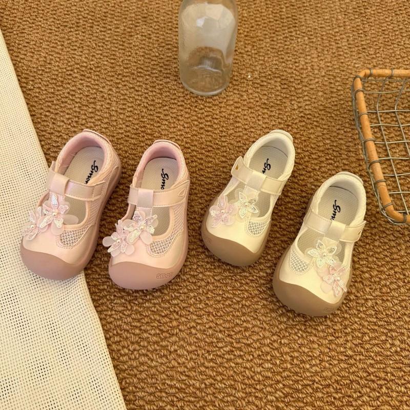 Youth Style Shoes Girls Sandals Toddlers Soft Sole Non-Slip Breathable Princess Style With Bow