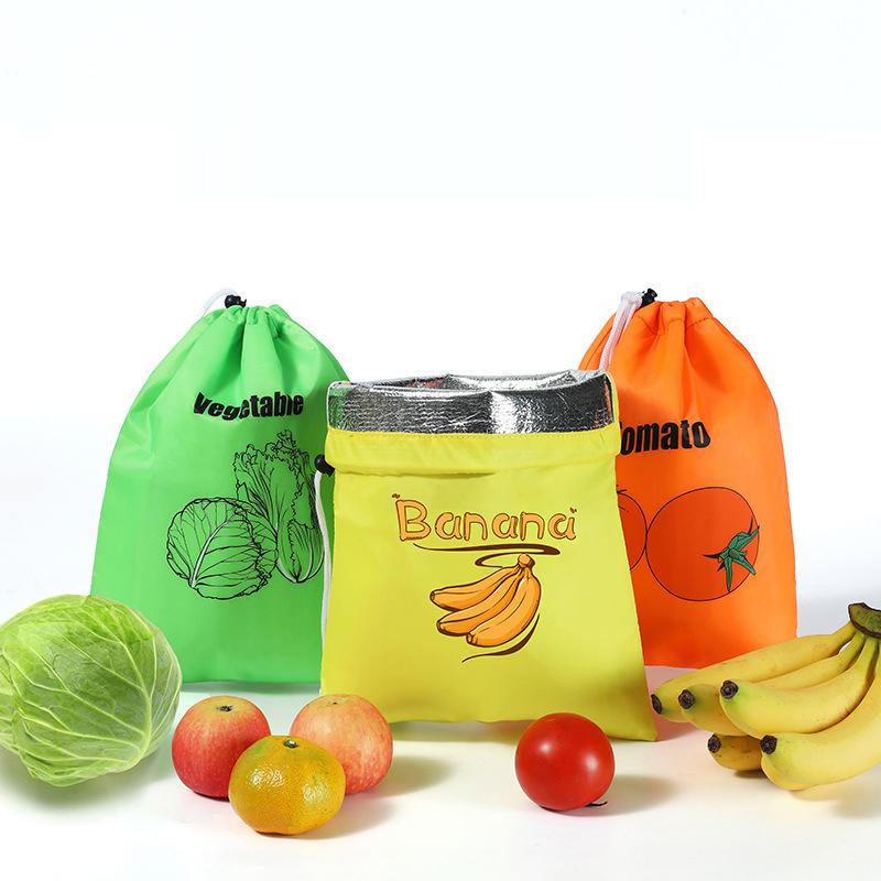Banana Bundle Pocket Storage Bags Reusable for Fruits Vegetables Food Preservation Insulated Shockproof Lightweight Shopping Bag