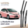 Für Honda Fit Jazz MK2 MK3 2009- 2010 2011 Scheibenwischer Vorne & Hinten Wischerblätter Windschutzscheibe Windschutzscheibe Fensterwischer 26"+14"+14\"