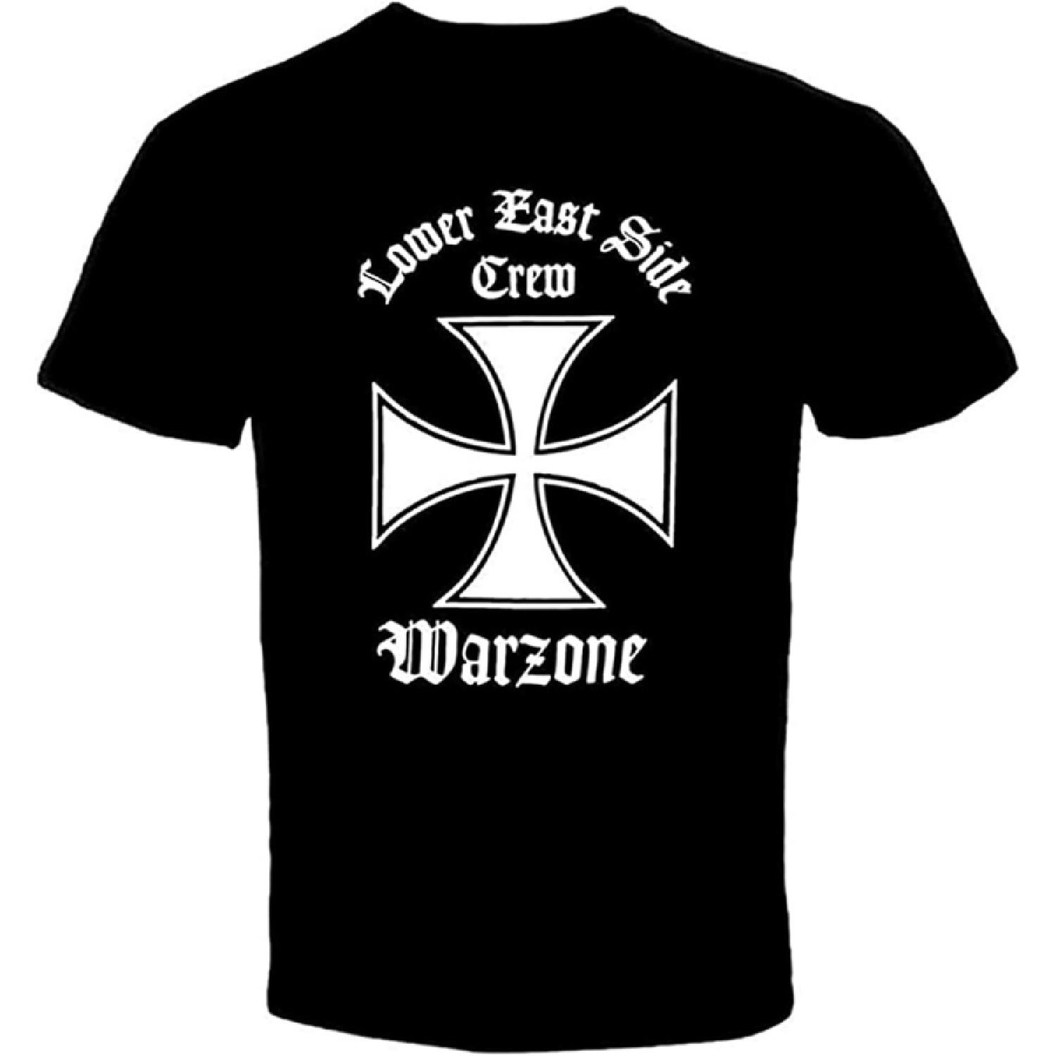 

Футболка с принтом Warzone Band Графическая футболка с коротким рукавом для мужчин S чёрный