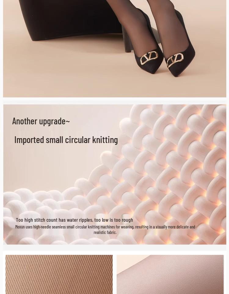 Xu Lu Inspired Women's Sheer Black Velvet Leggings for Autumn/Winter