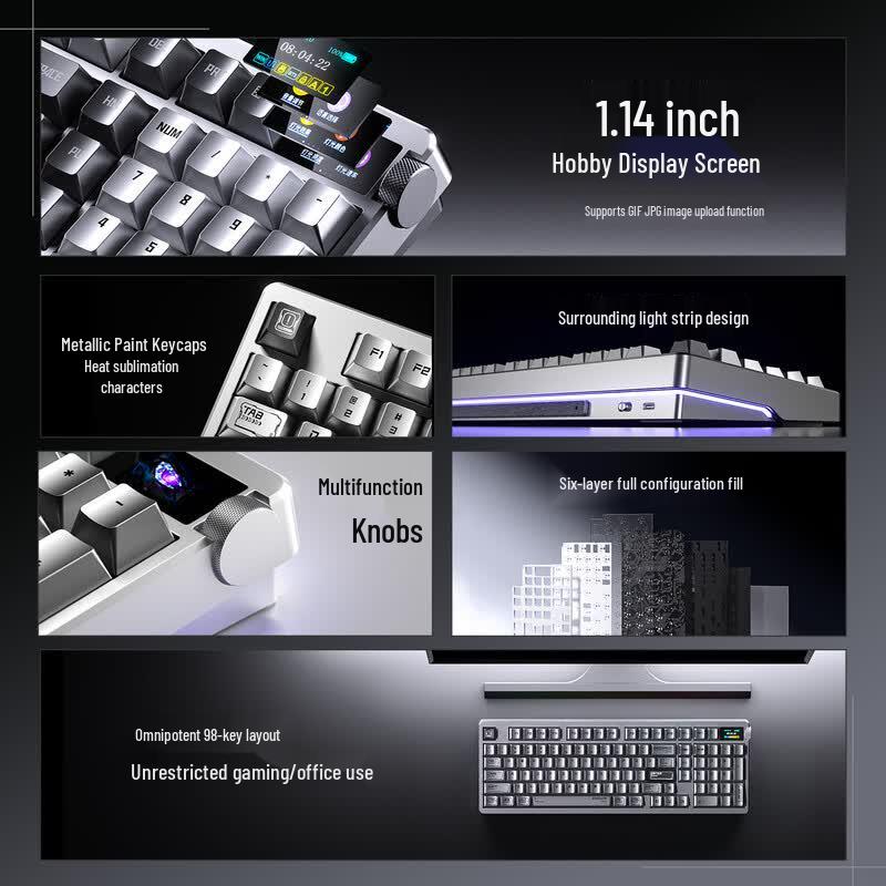 AULA Nova98 Tri-Mode Gasket Mechanical Keyboard