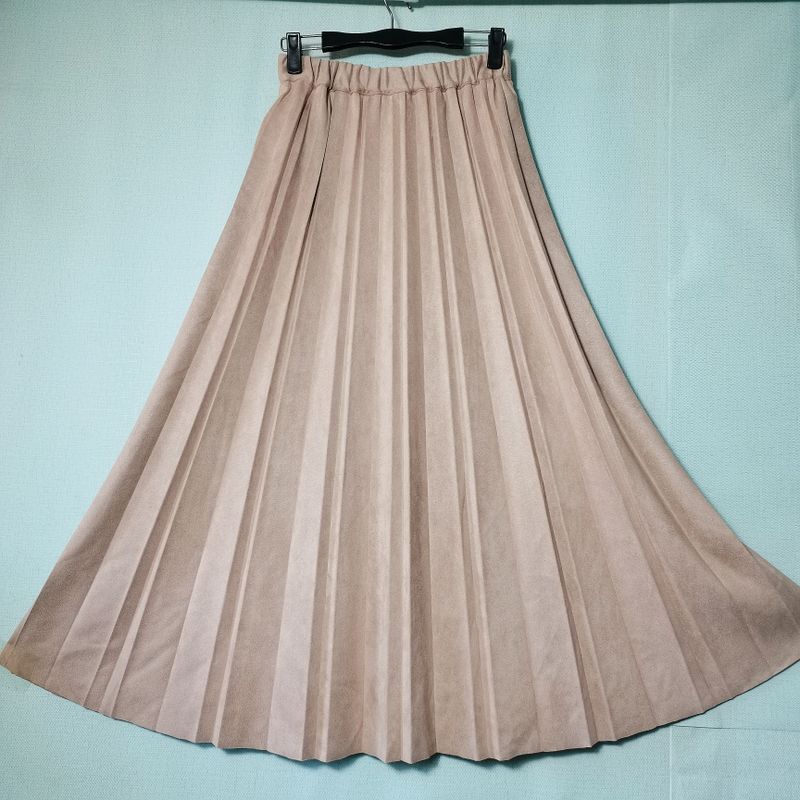 

Экспорт Экспорт Оригинальная Юбка из Оленьего Бархата Плиссированная Юбка-Зонт А-силуэта Эластичная Талия Высокая Талия Длинная Юбка Осень и Зима Apricot color One size