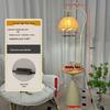 Cream Floor Lamp with Storage and Coffee Table for Living Room and Bedroom Decor