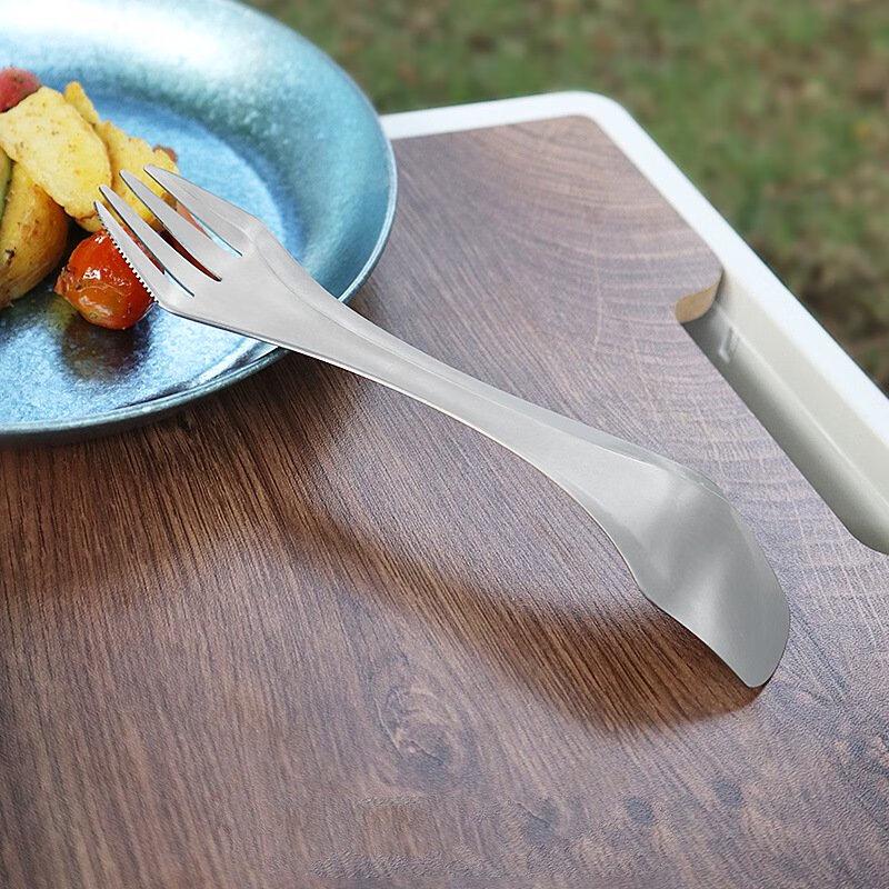 NuFeng Titanium 3-in-1 Portable Picnic Fork Spoon