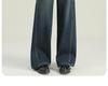 2026 Women’s Wide-Leg Jeans: Autumn/Winter Thicker Straight Fit with Velvet, Lengthened Loose Style