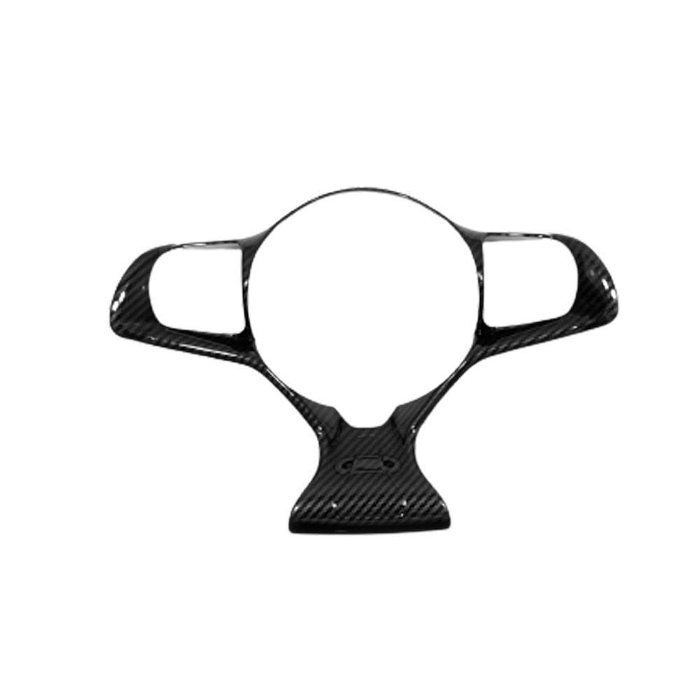 For BYD ATTO3/Yuan Plus   2024 ABS Plastic Car Steering Wheel Frame Decoration Cover Trim Auto Interior Accessories Carbon fiber