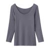 [Gunze] Kirei Lab Seamless Inner Shirt, Heat-Generating Type, 8-Sleeve, Women's New