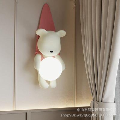 Xiong Zai Cream Style Living Room Bedroom Bedlight Children's Room Creative Modern Decorative Wall Lighting