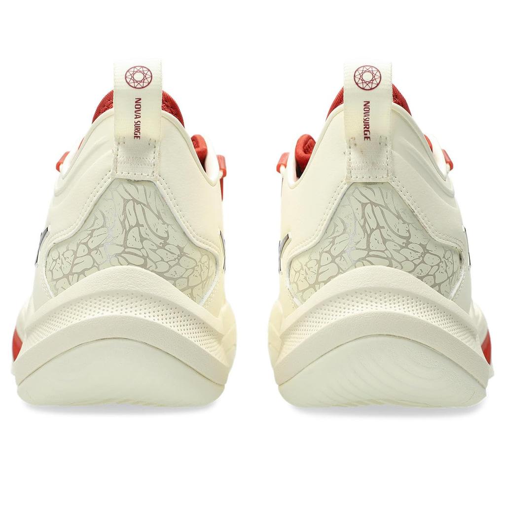 ASICS NOVA SURGE LOW 2 Basketball Size 750 2E Shoes, 1061A051, Men's, (Ivory/Chili Flake), 30.0 cm,