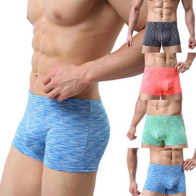 Sleep Underwear Men's Underwear Shorts Bulge Boxer Briefs Soft Trunks Plus Size Pouch Cool Modal Underpants For Men