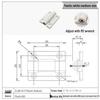 Stainless Steel Adjustable Torque Damping Hinge with Positioning Stop