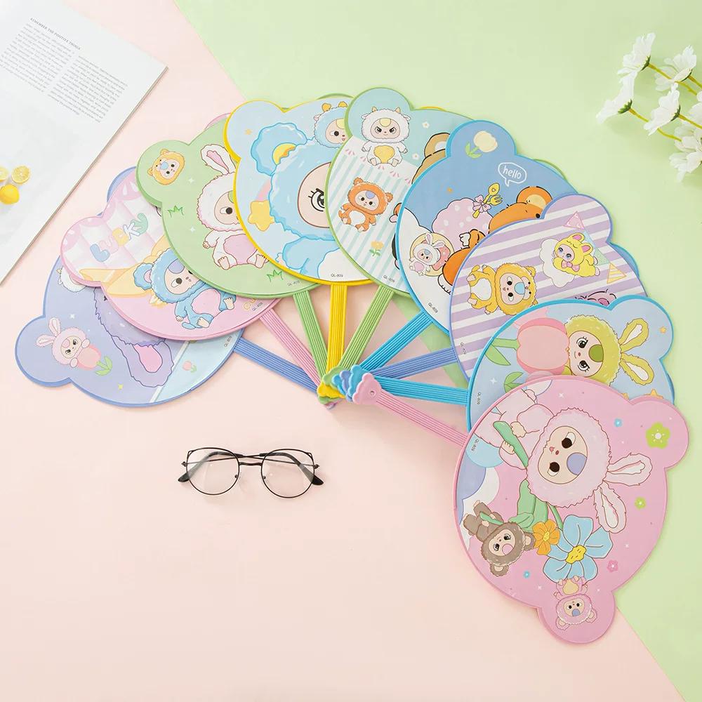Children's Large Cartoon Fan for Summer, Plastic Fan, Cute Hand-Held Fan for Students, Portable Summer Large Palm Fan