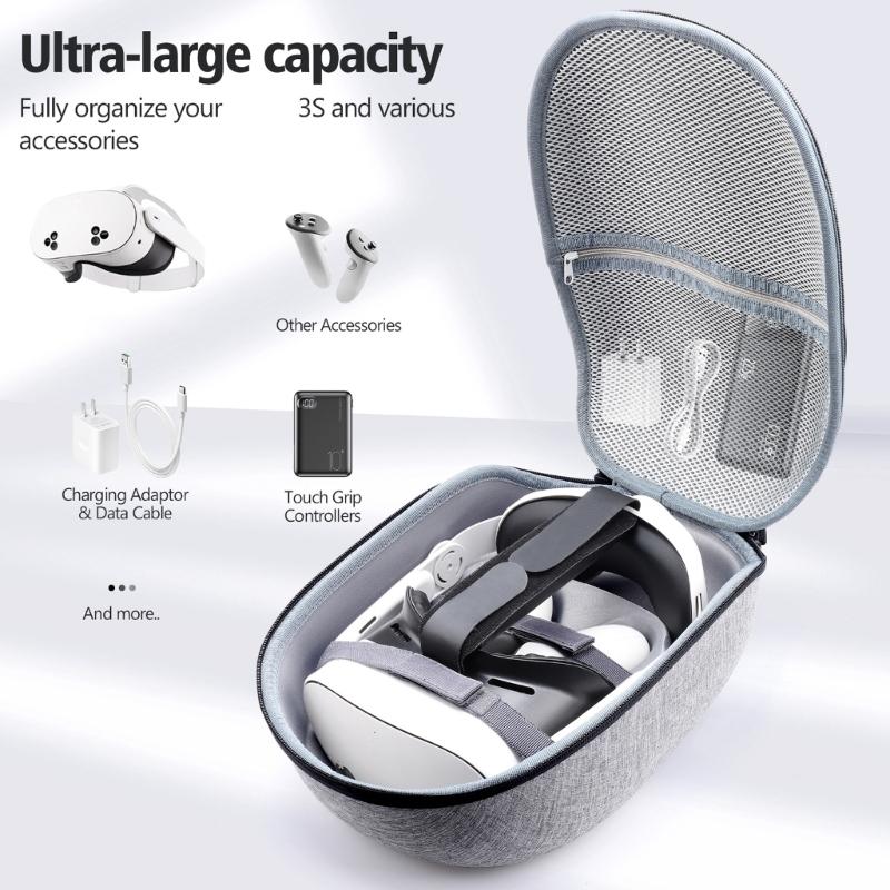 Portable Storage Bag for MQ 3/3S VR Headset Lightweight Organiser with Full Protections Against Scratches