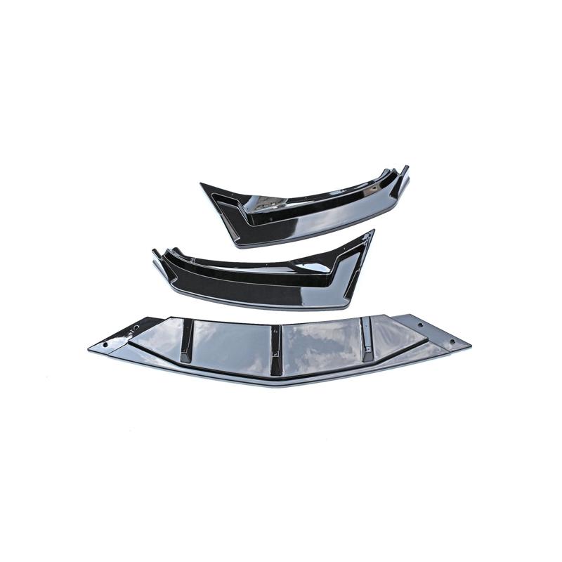 For Volkswagen Passat B8 2014-2019 High Quality Glossy Black Carbon Look Car Front Bumper Lip Diffuser Spoiler Splitter Body Kit Glossy Black