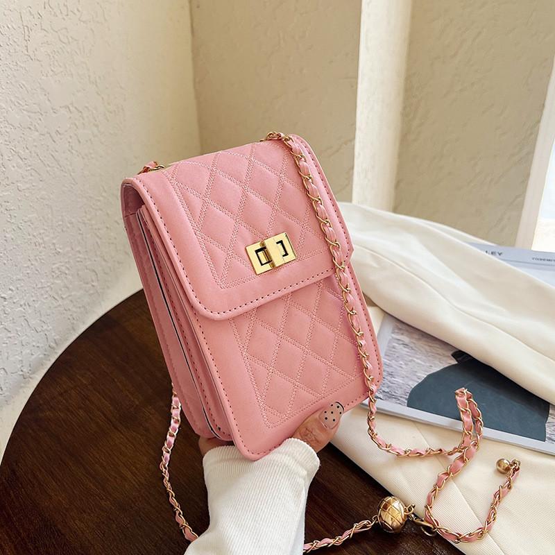 Chic Trendy Pu Leather Quilted Chain Bag 2024 Fresh Spring Collection For Women