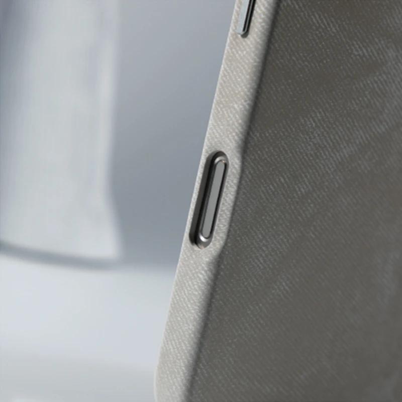 Magnetic Wireless Charging Phone Case for iPhone 16 16pro Max 14 15 Pro 13 12 Retro Flannel Fibre MagSafe Metal Lens Armor Cover