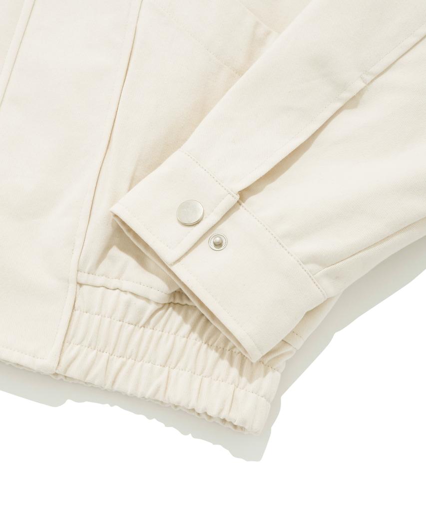 Fallett Cotton Curved Blouson Light Beige