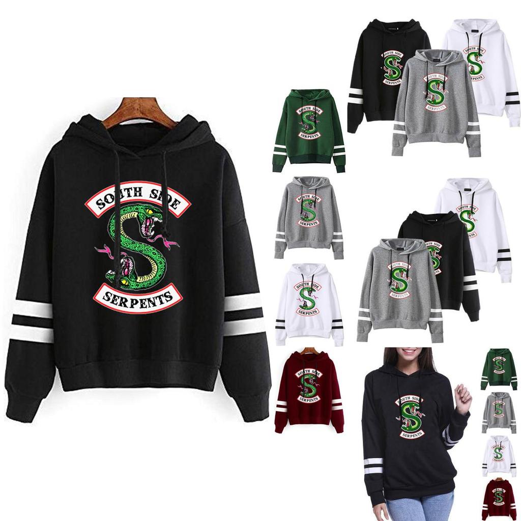 Serpents South Side Hoodie Riverdale Veronica Snake Gang Sweatshirt Top Pullover