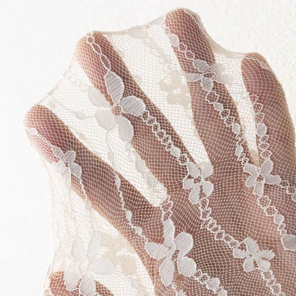 Transparent Lace Sock for Women Thin Floral Tulle Socks Fashion Mesh Flower Socks Girls