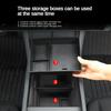 Model3+ 2025 Central Control Storage Box For Tesla Model 3 Highland Flocking Central Armrest Hidden Organizer Stowing Tidying
