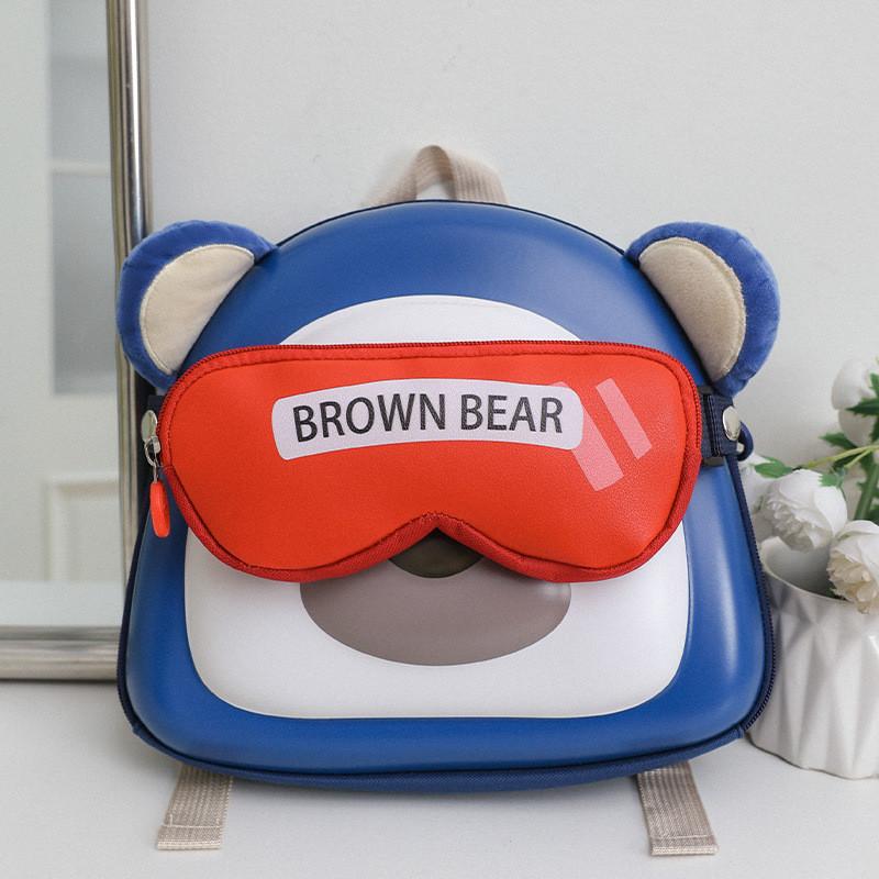 Cute Dog Pattern Kids Backpack With Colorful Stitching And Lightweight Design