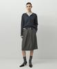 Leopeusaideuhwaiteulabel Budlet Pleated Skirt Charcoal